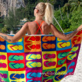 Personalized Cotton reactive printed beach towel